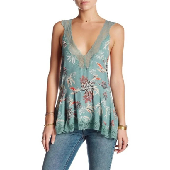 Free People Tops - Free People Intimately Bellflower Top Seaglass Combo Size XS